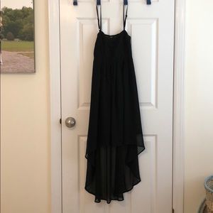 Millau black high low dress small